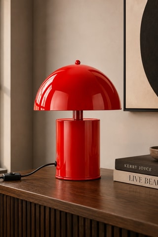 Lampada da tavolo Pera - Rosso - 40 W