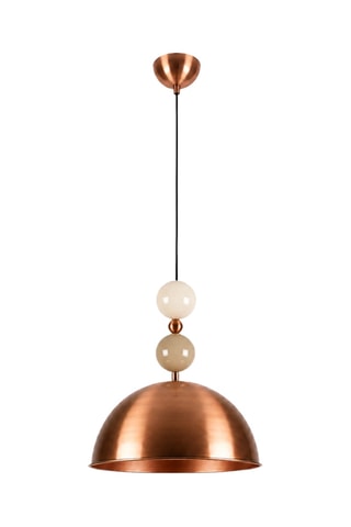 Lampadario Bubble - Beige e ramato - 40 W