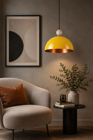 Lampadario Bubble - Giallo - 40 W