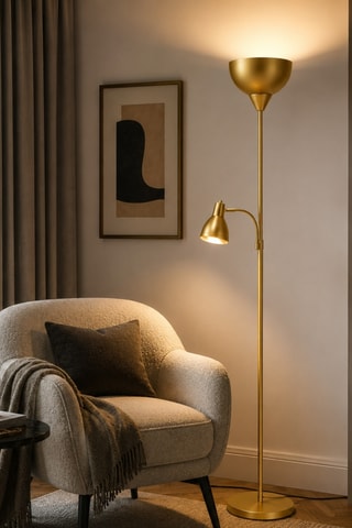 Lampadaire Sir - Doré - 2 x 40 W