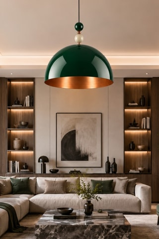 Lampadario Bubble - Verde - 40 W
