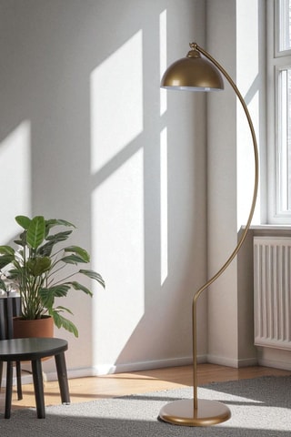 Lampada da terra Lunaria - Dorato - 40 W