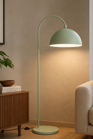 Lampada da terra Derya - Verde - 40 W