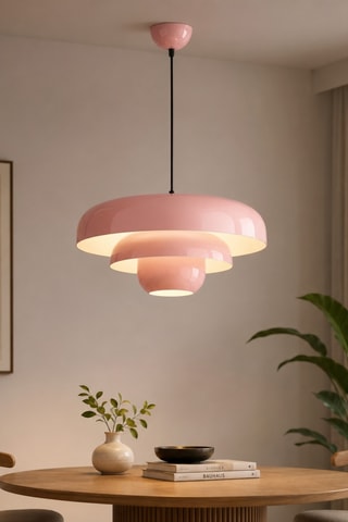 Lampadario Layer - Rosa - 40 W