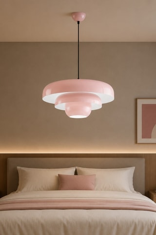Lampadario Layer - Rosa - 40 W