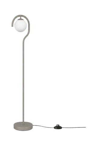 Lampada da terra Gedik - Grigio e bianco - 40 W