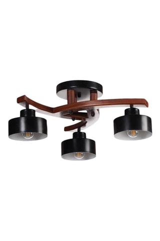 Plafoniera Lun5922 - Effetto legno - 3 x 40 W