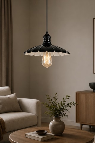 Lampadario Volan - Nero - 40 W