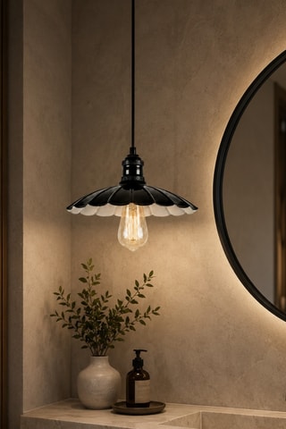 Lampadario Volan - Nero - 40 W