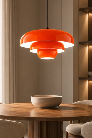 Lampadario Layer - Arancione - 40 W