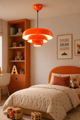 Lampadario Layer - Arancione - 40 W