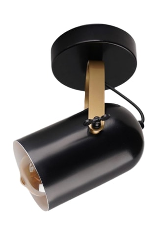 Plafoniera Lun5873 - Nero e dorato - 40 W