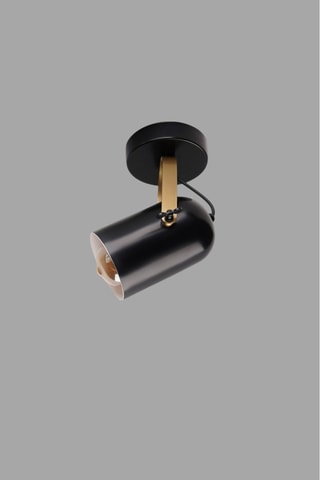 Plafoniera Lun5873 - Nero e dorato - 40 W