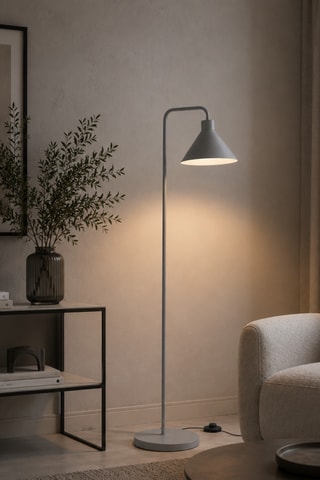 Lampada da terra Cone - Grigio - 40 W