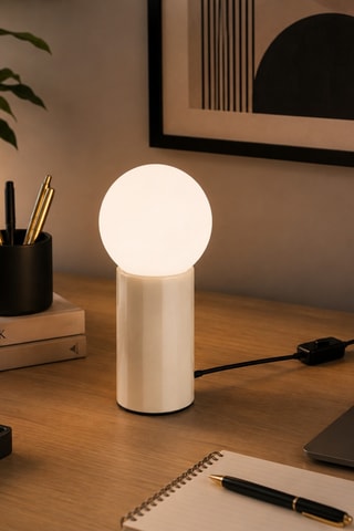 Lampada da tavolo Polo - Beige - 40 W