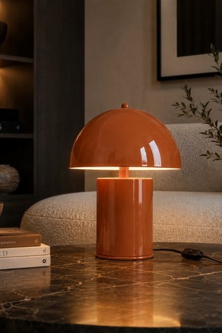 Lampada da tavolo Pera - Arancione - 40 W