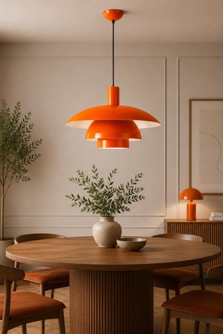 Lampadario Layer - Arancione - 40 W