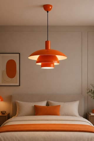 Lampadario Layer - Arancione - 40 W