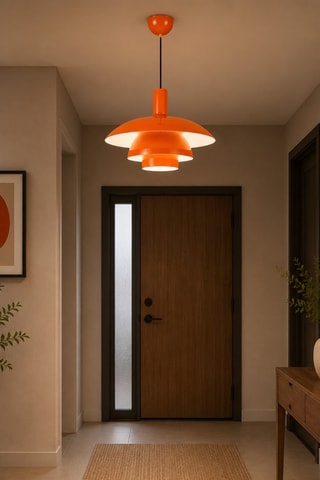 Lampadario Layer - Arancione - 40 W
