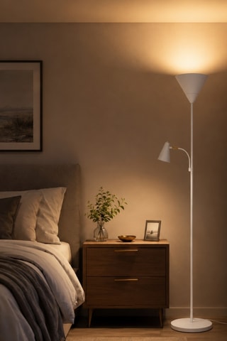 Lampadaire As - Blanc - 40 W