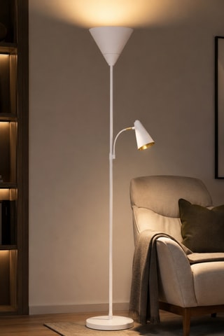 Lampadaire As - Blanc - 40 W