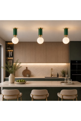 Plafoniera Moira - Verde - 40 W