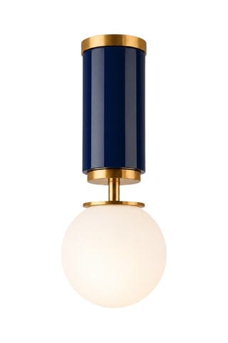 Plafoniera Moira - Navy e dorato - 40 W