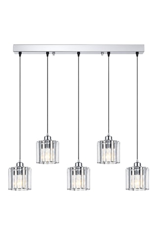 Lampadario Yakops - Argentato - 5 x 40 W