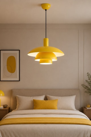 Lampadario Layer - Giallo - 40 W