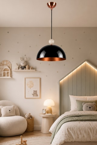 Lampadario Bubble - Nero - 40 W