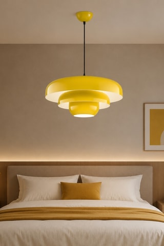 Lampadario Layer - Giallo - 40 W