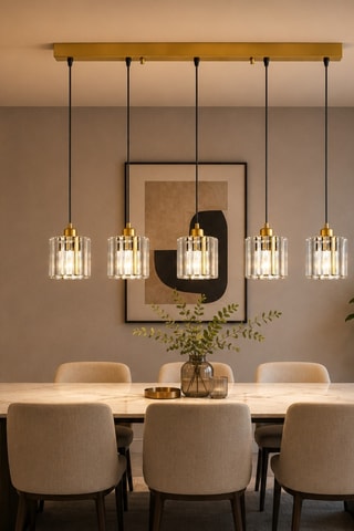 Lampadario Yakops - 40 W - Dorato