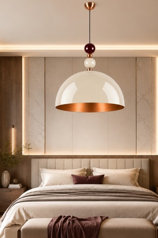 Lampadario Bubble - Beige - 40 W
