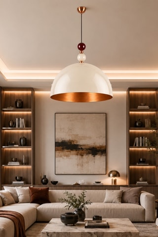 Lampadario Bubble - Beige - 40 W