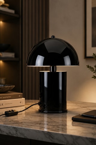 Lampada da tavolo Pera - Nero - 40 W