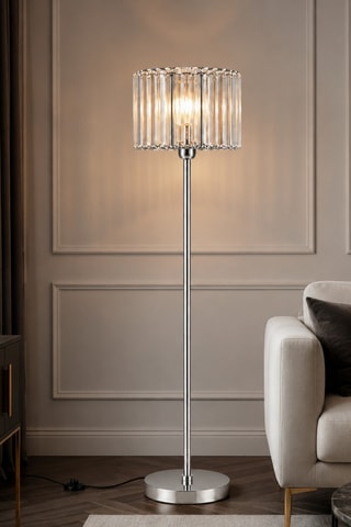 Lampada da terra Yakops - Argentato - 40 W