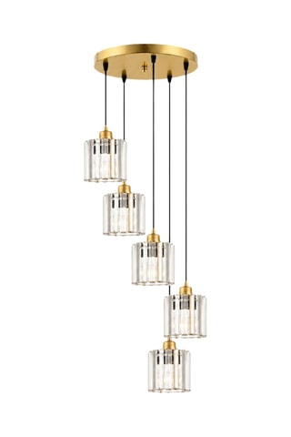 Lampadario Yakops - Dorato - 5 x 40 W