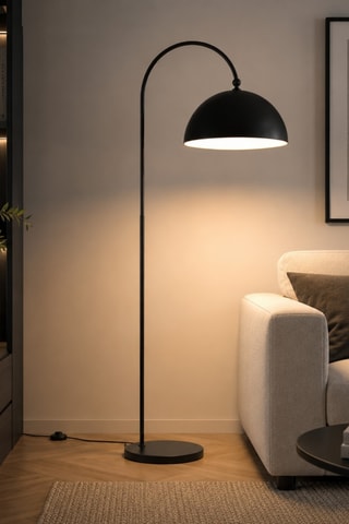 Lampada da terra Derya - Nero - 40 W