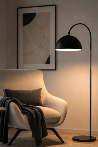 Lampada da terra Derya - Nero - 40 W