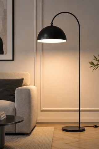 Lampada da terra Derya - Nero - 40 W