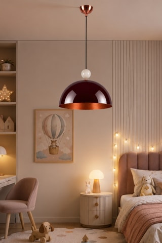 Lampadario Bubble - Bordeaux - 40 W