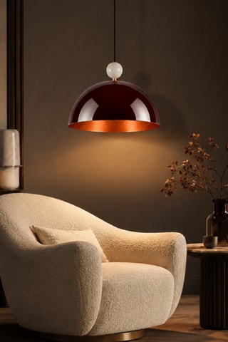 Lampadario Bubble - Bordeaux - 40 W