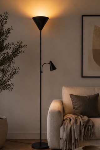 Lampadaire As - Noir - 40 W