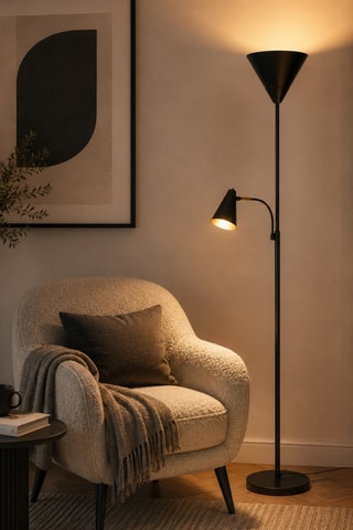 Lampadaire As - Noir - 40 W