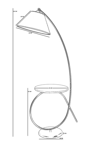 Lampada da terra - Crema - 40 W