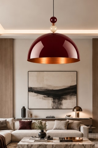 Lampadario Bubble - Bordeaux - 40 W