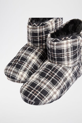 Pantofole alte imbottite Mark - Nero
