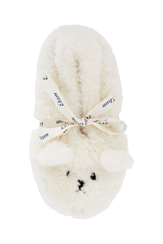 Pantofole con orecchie Doudi - Ecrù
