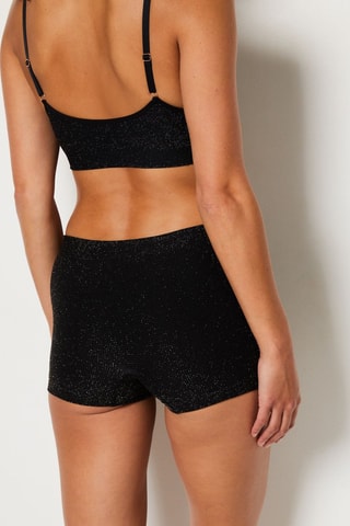Culotte Amande Shiny - Nero