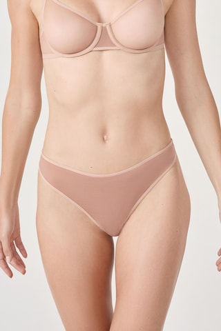 Perizoma Pure Mesh - Rosa cipria